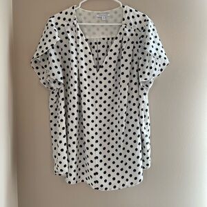 41 Hawthorn- TWO Polka Dot Women's Tops